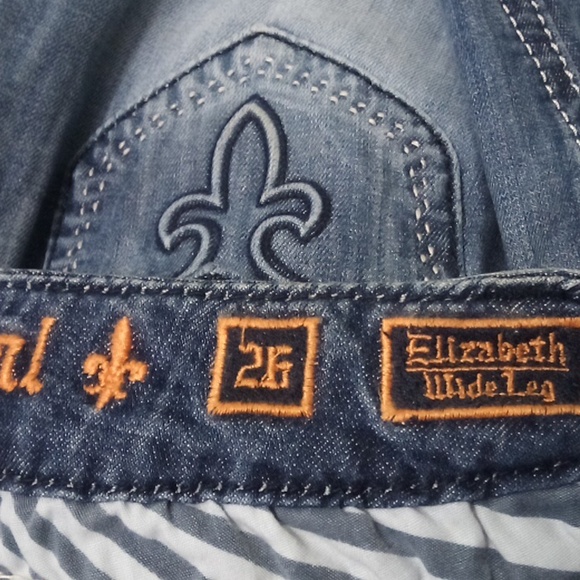 Rock Revival NWT Women's 26 Wide Leg Elizabeth Flap Pockets - Picture 8 of 13